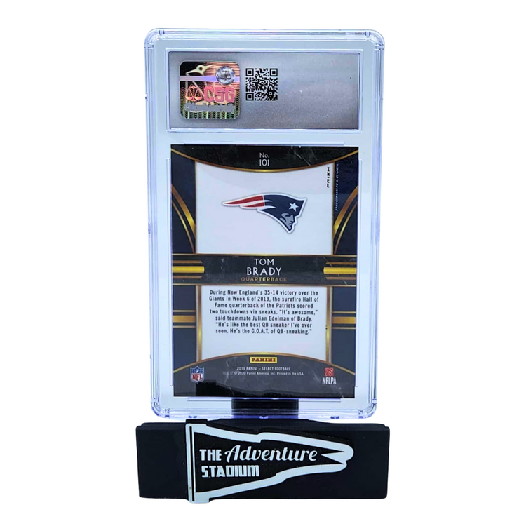 The Adventure Stadium 2019 Panini Select Tom Brady Silver CSG 10