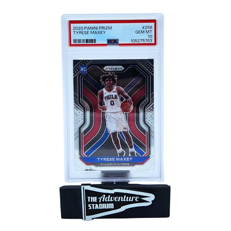 The Adventure Stadium 2020 Panini Prizm Tyrese Maxey PSA 10