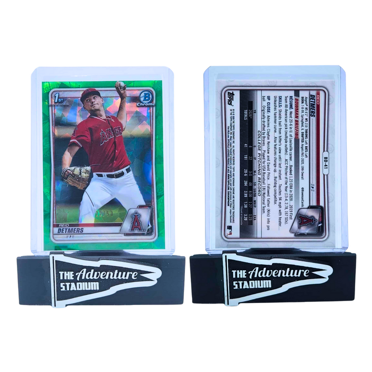 The Adventure Stadium 2020 Bowman Chrome Sapphire Reid Detmers Green 22/50