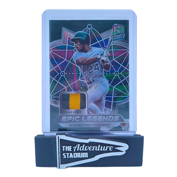 The Adventure Stadium 2021 Panini Spectra Baseball Rickey Henderson Patch 4/5