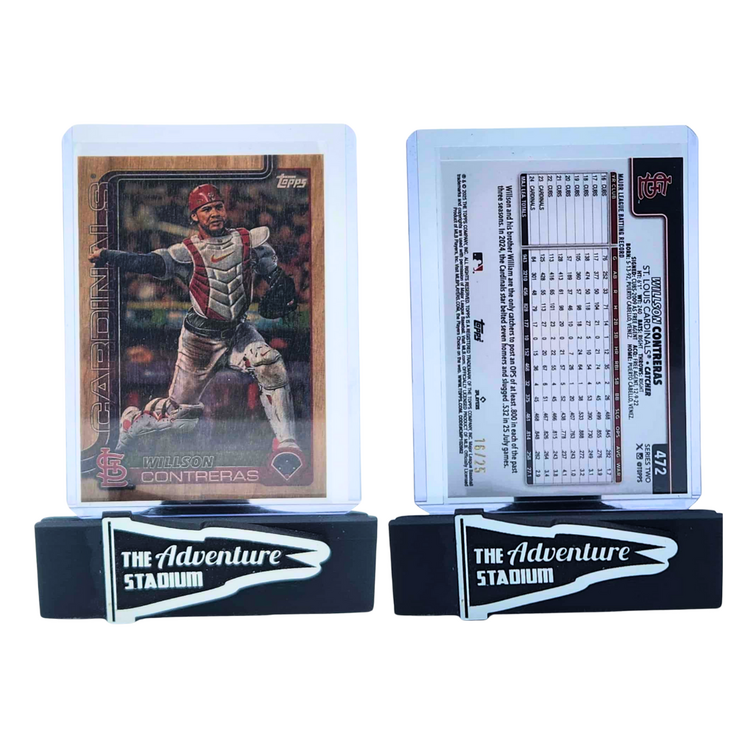 The Adventure Stadium 2025 Topps Series 2 Wilson Contreras Heavy Lumber