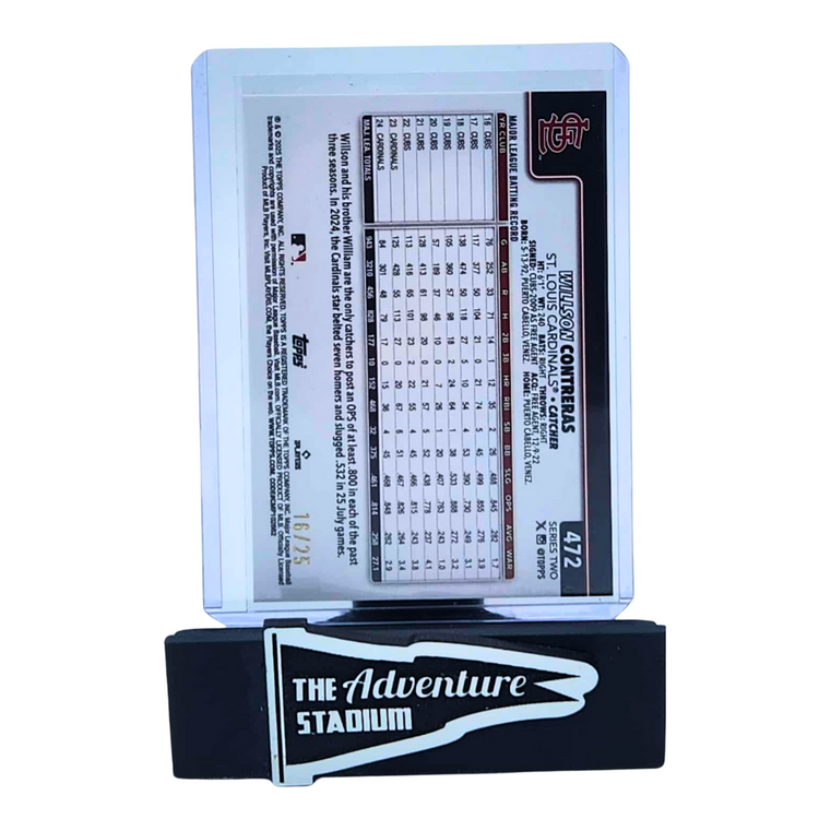 The Adventure Stadium 2025 Topps Series 2 Wilson Contreras Heavy Lumber