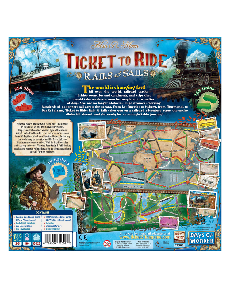 Days of Wonder Ticket to Ride: Rails and Sails
