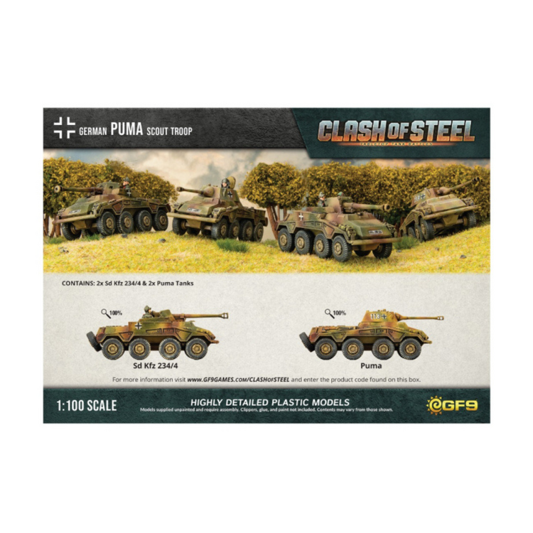 Clash of Steel Clash of Steel - Puma Scout Troop (x4)
