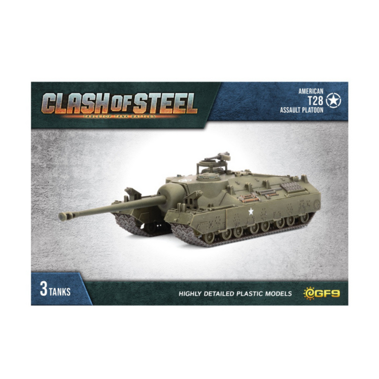 Clash of Steel Clash of Steel - T28 Assault Tank Platoon (x3)