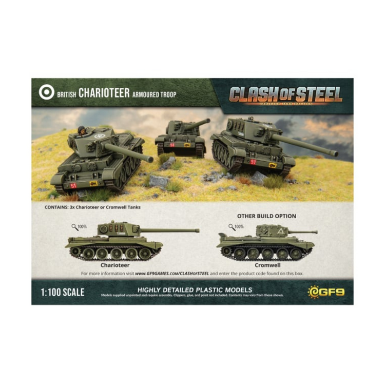 Clash of Steel Clash of Steel - Charioteer Medium Tank Troop (x3 Plastic)