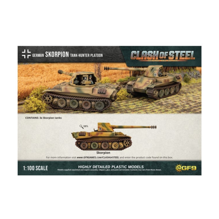 Clash of Steel Clash of Steel - Skorpion G Tank-hunter Platoon (x3 Plastic)