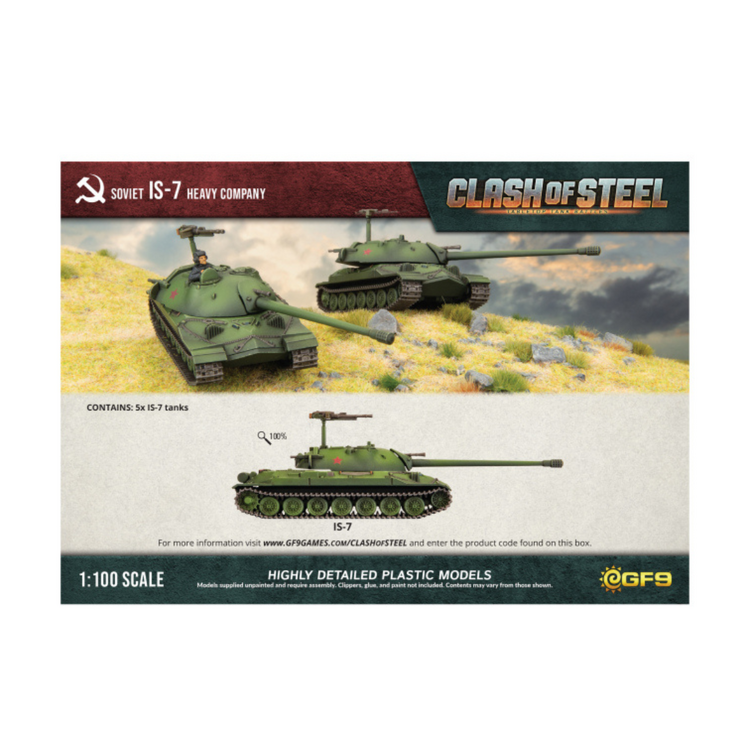 Clash of Steel Clash of Steel - IS-7 Heavy Tank Company (x5 Plastic)