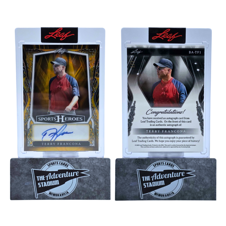 The Adventure Stadium 2025 Leaf Sport Heroes Terry Francona Autograph 1/1