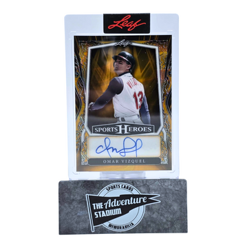 The Adventure Stadium 2025 Leaf Sport Heroes Omar Vizquel Autograph 1/1
