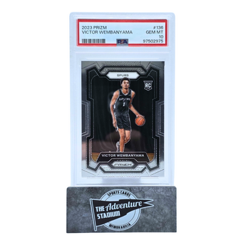 The Adventure Stadium 2023 Panini Prizm Victor Wembanyama PSA 10