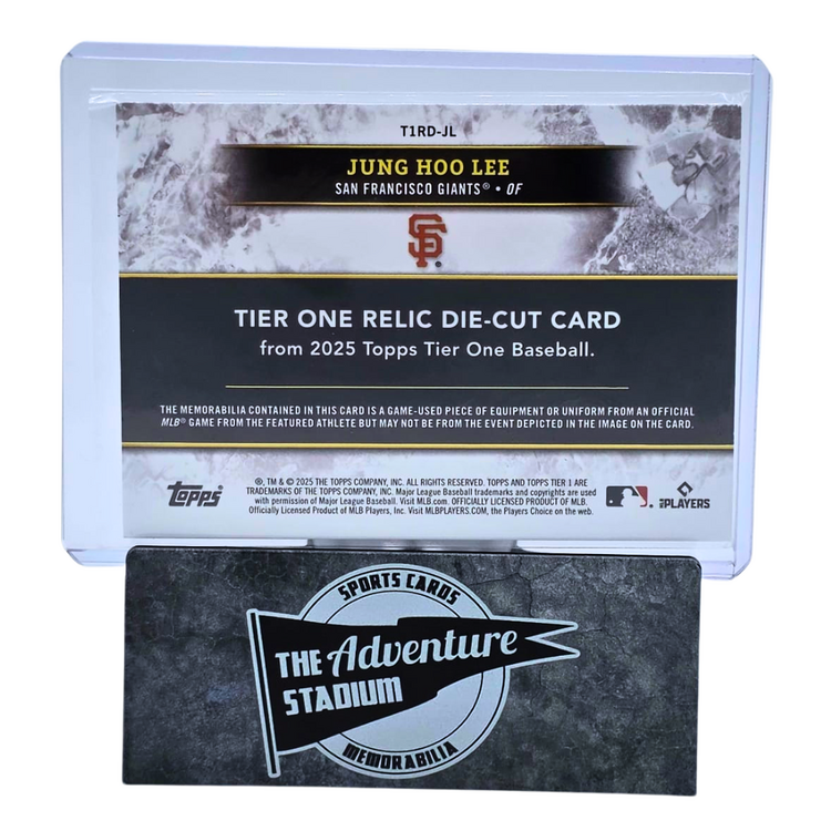 The Adventure Stadium 2025 Topps Tier One Jung Hoo Lee Relic 92/99