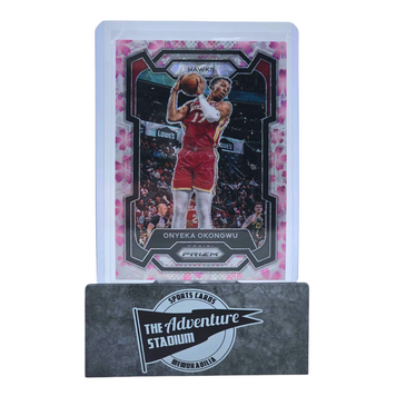 The Adventure Stadium 2023-24 Panini Prizm Onyeka Okongwu Cherry Blossom 17/20