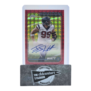 The Adventure Stadium 2024 Topps Chrome J.J. Watt Autograph Red 3/5