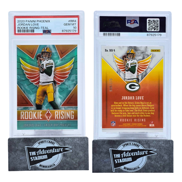 The Adventure Stadium 2020 Panini Phoenix Jordan Love Rookie Rising 069/175 PSA 10