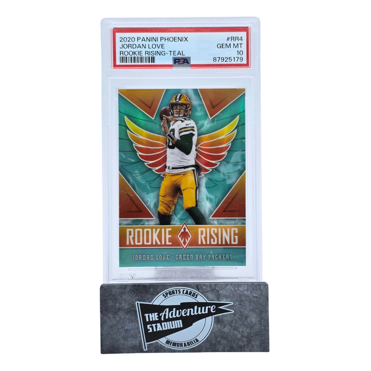 The Adventure Stadium 2020 Panini Phoenix Jordan Love Rookie Rising 069/175 PSA 10
