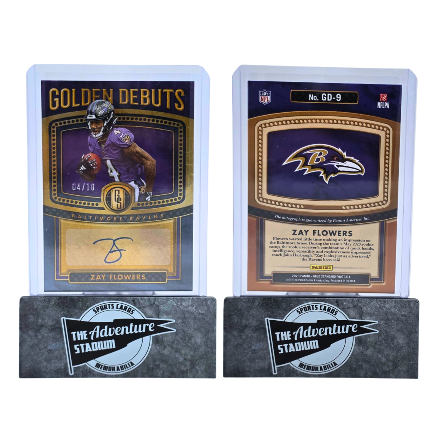 The Adventure Begins | 2023 Panini Gold Standard Zay Flowers Auto