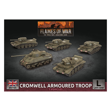 Flames of War FoW: British Cromwell Armoured Troop (Plastic)