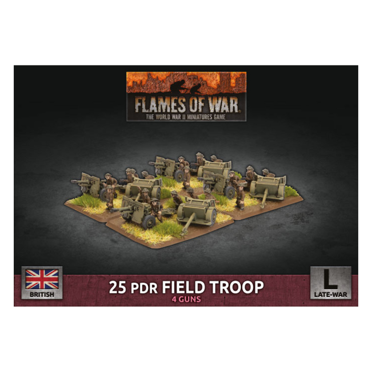Flames of War FoW: British: 25 pdr Field Troop