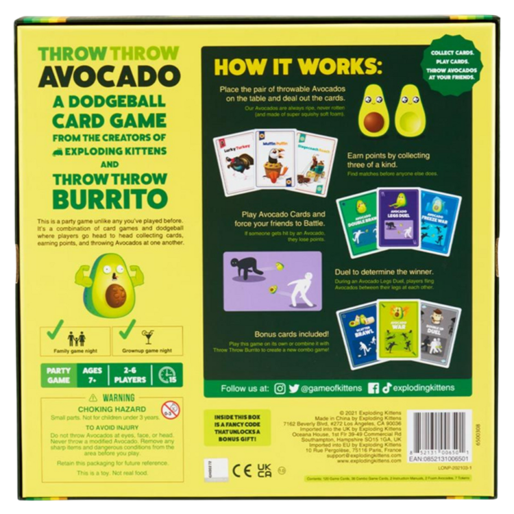 Exploding Kittens LLC Throw Throw Avocado