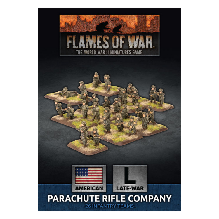 Flames of War FoW: American Parachute Rifle Company (Plastic)
