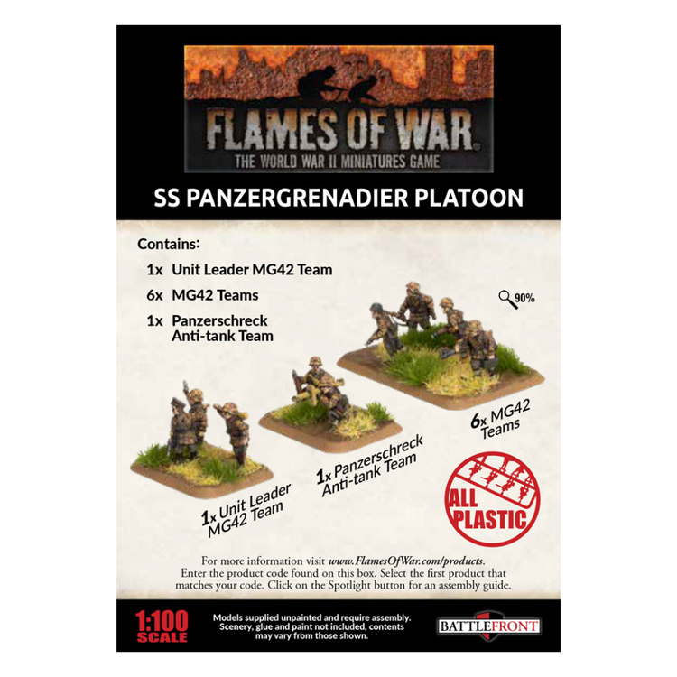 Flames of War FoW: German: SS Panzergrenadier Platoon
