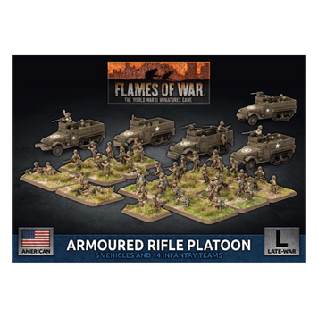 Flames of War FoW: American Armored Rifle Platoon (Plastic)