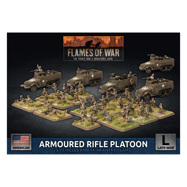 Flames of War FoW: American Armored Rifle Platoon (Plastic)