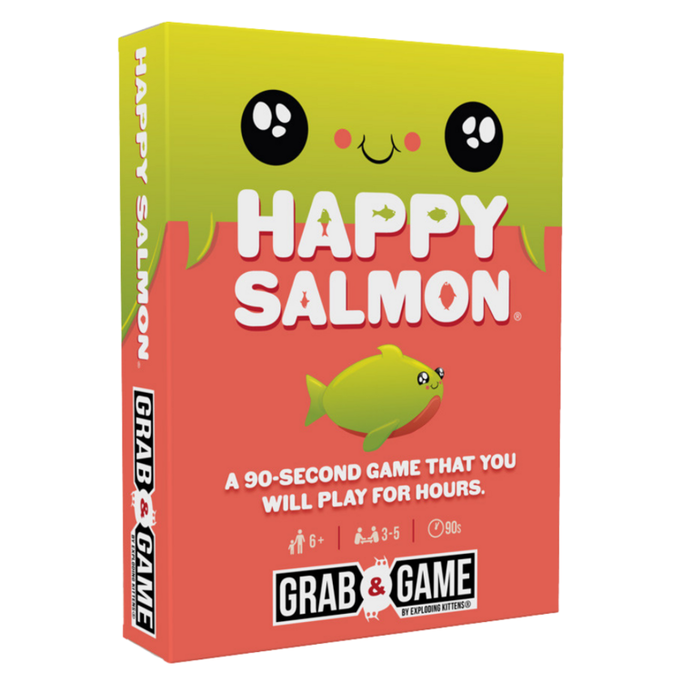 Exploding Kittens LLC Grab & Game: Happy Salmon