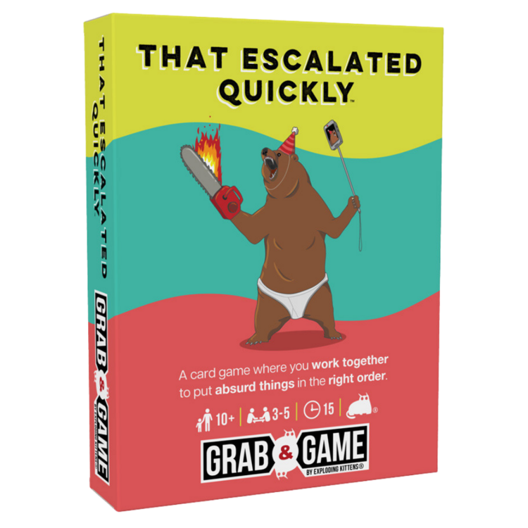 Exploding Kittens LLC Grab & Game: That Escalated Quickly