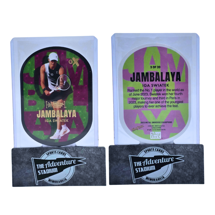 The Adventure Stadium 2023 UD Metal Universe Champions Iga Swiatek Jambalaya