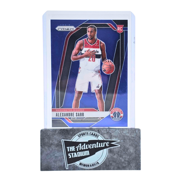 The Adventure Stadium 2024-25 Panini Prizm Alexandre Sarr Blue 161/199