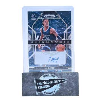 The Adventure Stadium 2024-25 Panini Prizm Ja Morant Prizmatrix Autograph 05/25
