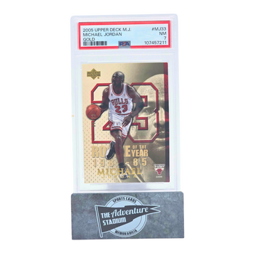 The Adventure Stadium 2005 Upper Deck M.J. Michael Jordan Gold 08/23 PSA 7