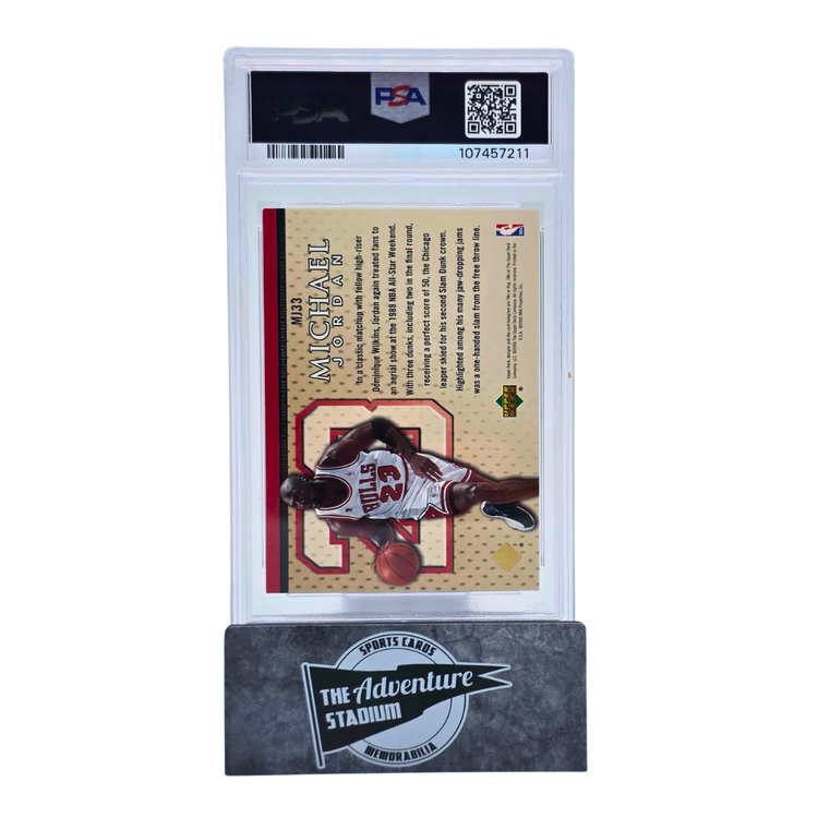 The Adventure Stadium 2005 Upper Deck M.J. Michael Jordan Gold 08/23 PSA 7