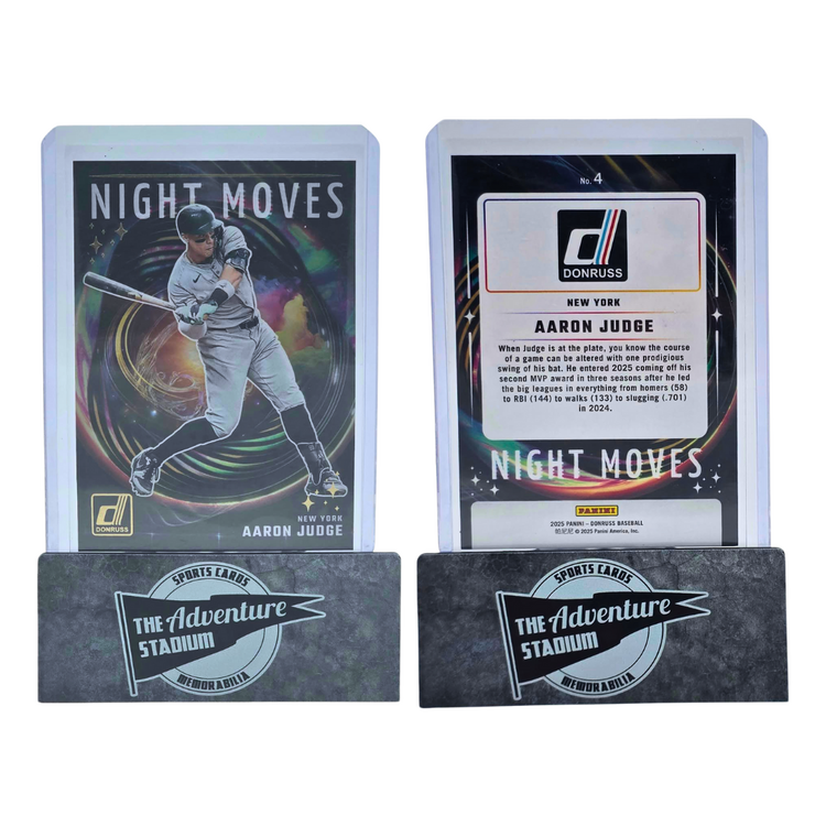 The Adventure Stadium 2025 Panini Donruss Aaron Judge Night Moves