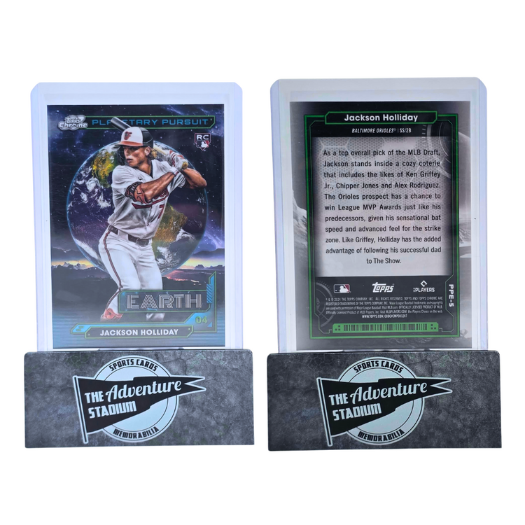 The Adventure Stadium 2024 Topps Cosmic Chrome Jackson Holliday Planetary Pursuit Earth