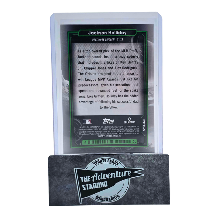 The Adventure Stadium 2024 Topps Cosmic Chrome Jackson Holliday Planetary Pursuit Earth