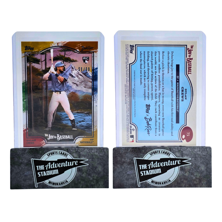 The Adventure Stadium 2025 Topps x Bob Ross Dylan Crews 56/99