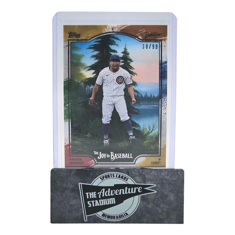 The Adventure Stadium 2025 Topps x Bob Ross Shota Imanaga 38/99