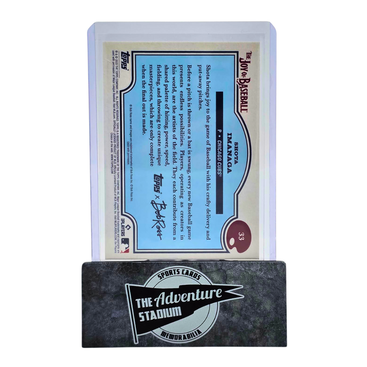 The Adventure Stadium 2025 Topps x Bob Ross Shota Imanaga 38/99