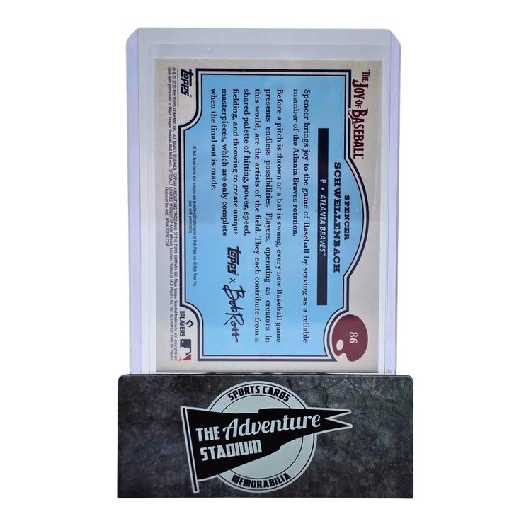 The Adventure Stadium 2025 Topps x Bob Ross Spencer Schwellenbach 31/50