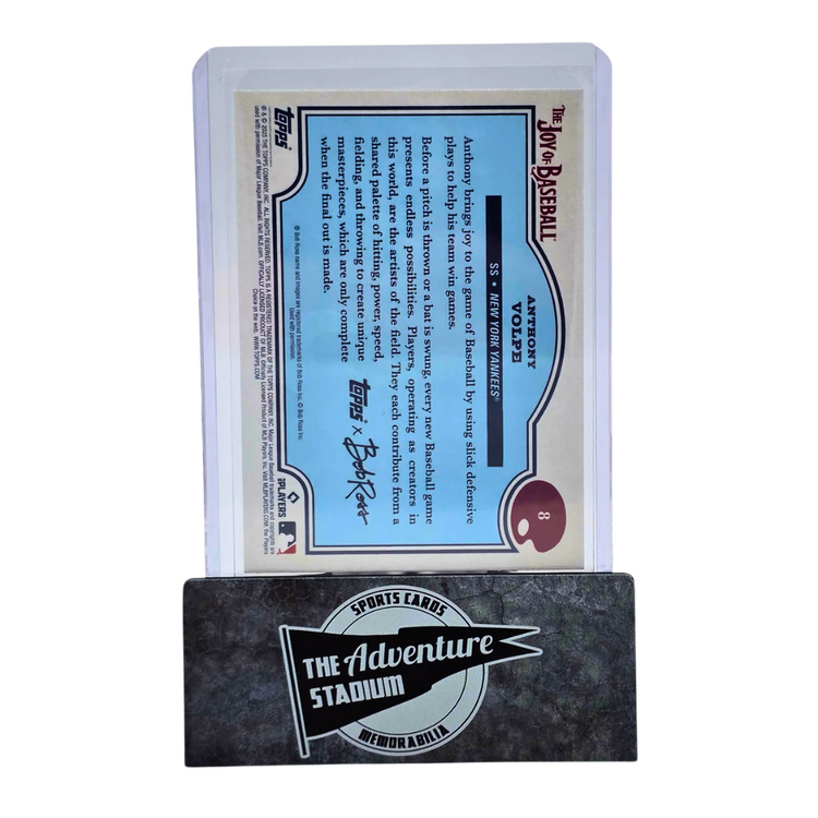 The Adventure Stadium 2025 Topps x Bob Ross Anthony Volpe 32/50