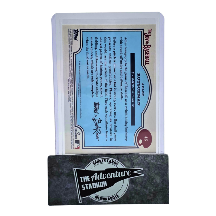 The Adventure Stadium 2025 Topps x Bob Ross Adley Rutschman 66/99