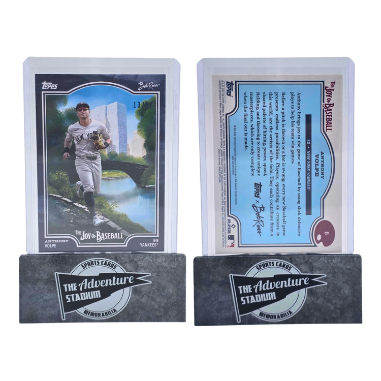 The Adventure Stadium 2025 Topps x Bob Ross Anthony Volpe 13/50