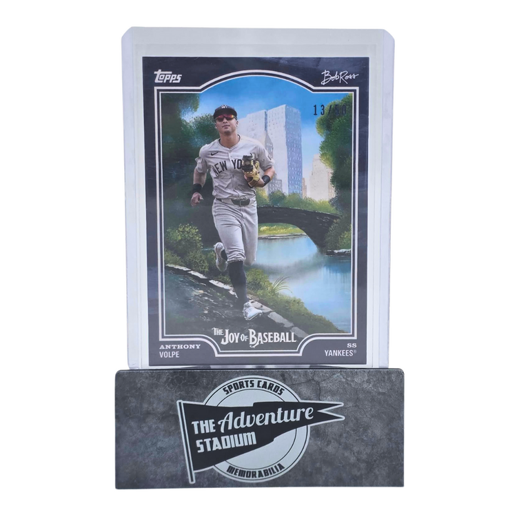 The Adventure Stadium 2025 Topps x Bob Ross Anthony Volpe 13/50