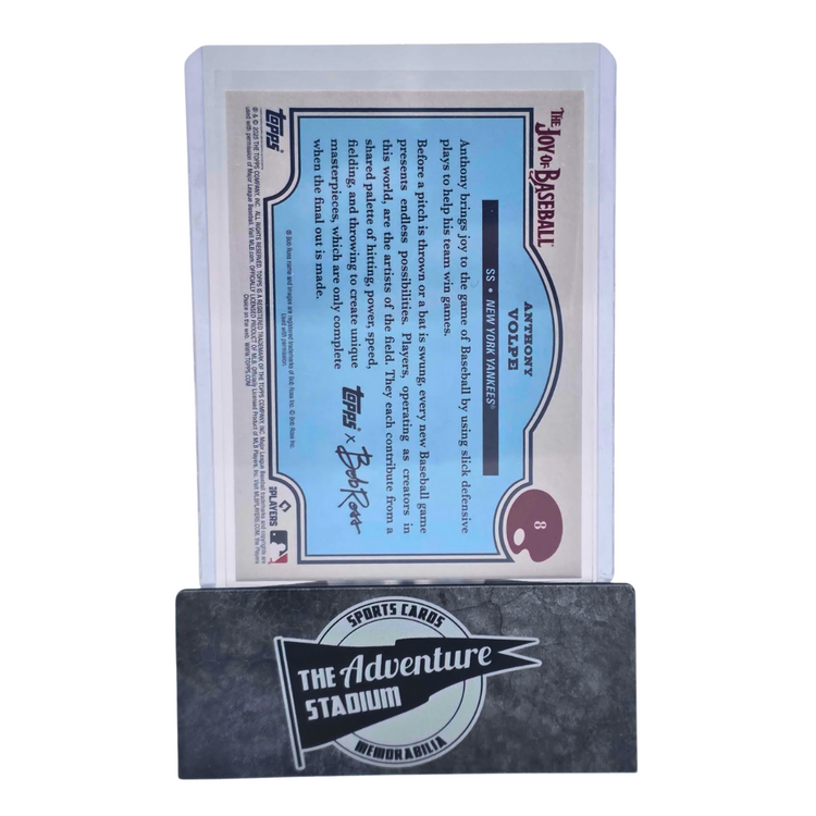 The Adventure Stadium 2025 Topps x Bob Ross Anthony Volpe 13/50