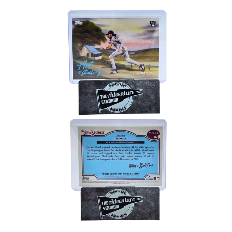 The Adventure Stadium 2025 Topps x Bob Ross James Wood The Art of Stealing