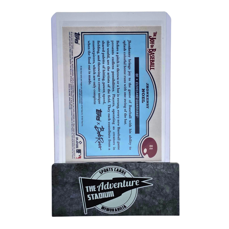 The Adventure Stadium 2025 Topps x Bob Ross Jhonkensy Noel 16/50