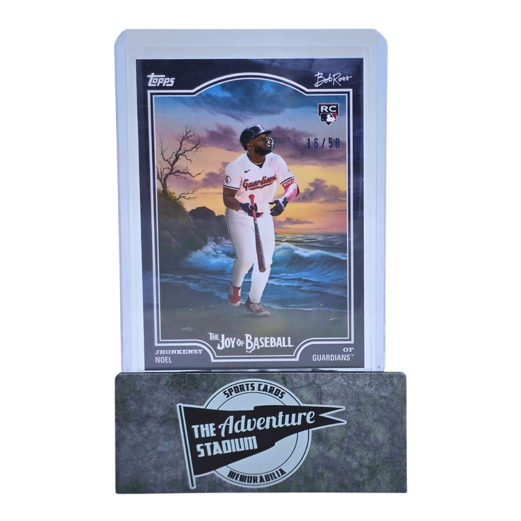 The Adventure Stadium 2025 Topps x Bob Ross Jhonkensy Noel 16/50